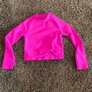 Pink girl Ribbed cropped shirt Size Small GAP